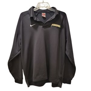 Nike Jacksonville Dolphins Baseball dryfit long sleeve polo Black large